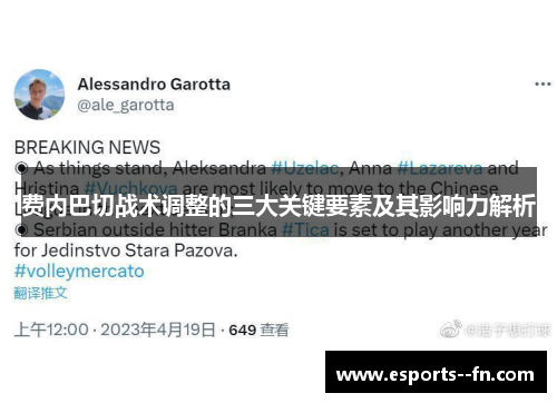 费内巴切战术调整的三大关键要素及其影响力解析